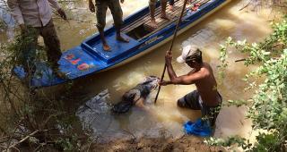 សមត្ថកិច្ចរកឃើញសាសពនារីរងគ្រោះ ដែលជនសង្ស័យប៉ងរំលោភ ហើយវាយទំលាក់ក្នុងស្ទឹង